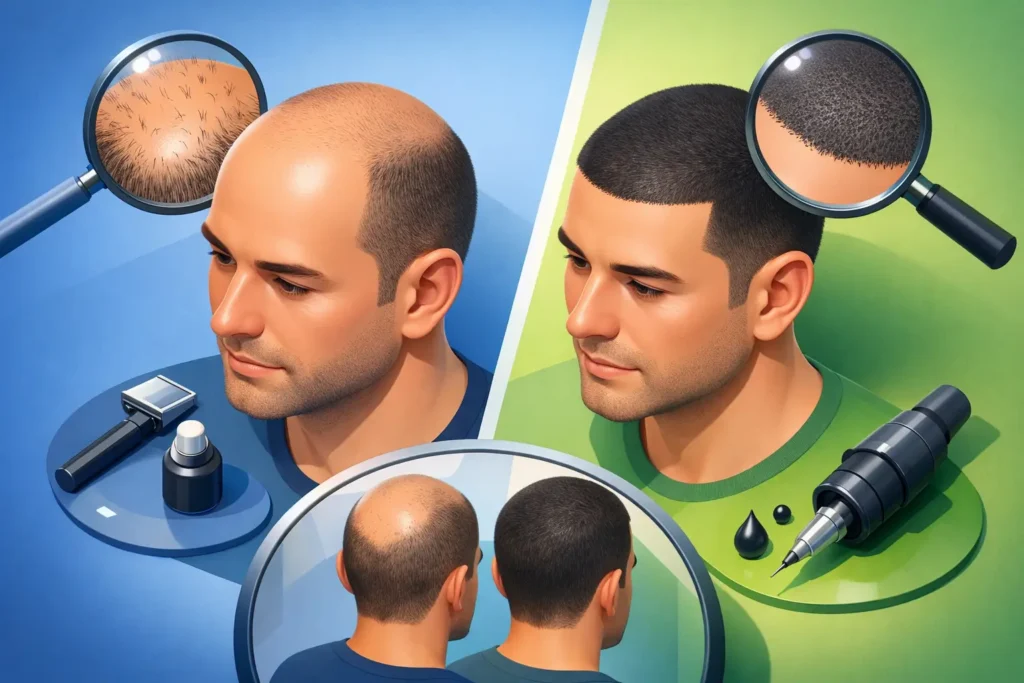Hairline Tattoo Before After Results That Look Natural