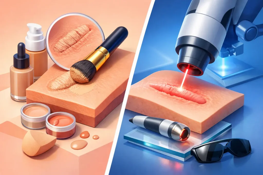 Scar Camouflage vs Laser: Which Fits Your Scar?