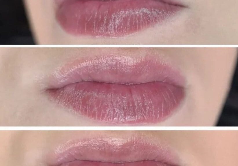 Lips with different textures and shades.